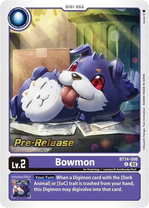 Bowmon [BT14-006] [Blast Ace Pre-Release Cards] - Paradise Hobbies LLC