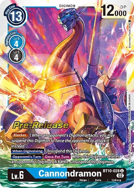 Cannondramon [BT10-028] [Xros Encounter Pre-Release Cards] - Paradise Hobbies LLC