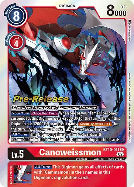 Canoweissmon [BT10-011] [Xros Encounter Pre-Release Cards] - Paradise Hobbies LLC