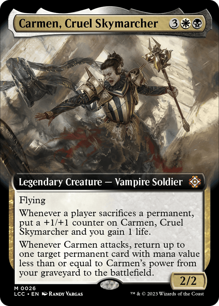 Carmen, Cruel Skymarcher (Extended Art) [The Lost Caverns of Ixalan Commander] - Paradise Hobbies LLC