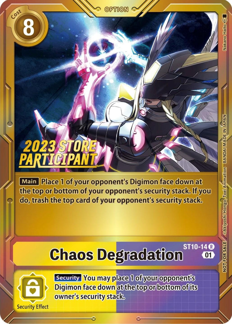 Chaos Degradation [ST10-14] (2023 Store Participant) [Starter Deck: Parallel World Tactician Promos] - Paradise Hobbies LLC