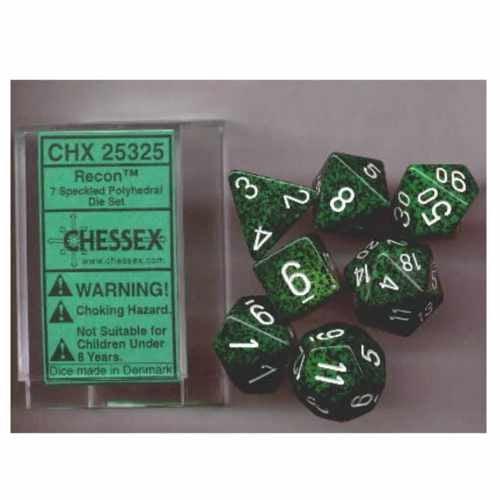 Chessex Dice Set-Speckled: Poly Set Recon (7) - Paradise Hobbies LLC
