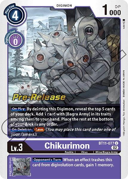 Chikurimon [BT11-077] [Dimensional Phase Pre-Release Promos] - Paradise Hobbies LLC