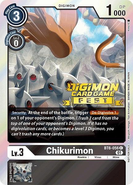 Chikurimon [BT6-056] (Digimon Card Game Fest 2022) [Double Diamond Promos] - Paradise Hobbies LLC