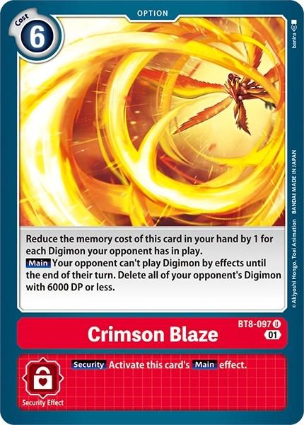 Crimson Blaze [BT8-097] [Revision Pack Cards] - Paradise Hobbies LLC