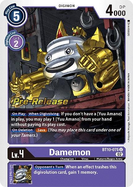 Damemon [BT10-075] [Xros Encounter Pre-Release Cards] - Paradise Hobbies LLC