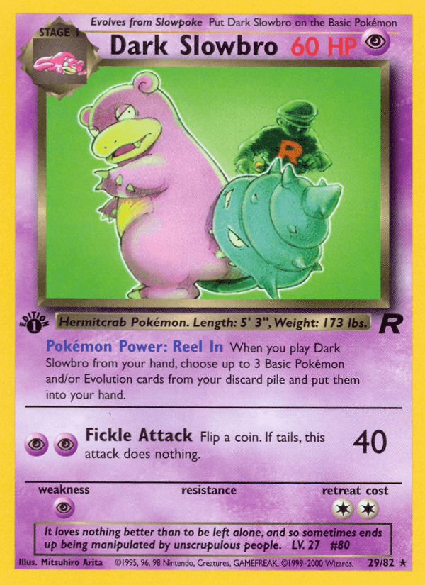 Dark Slowbro (29/82) [Team Rocket 1st Edition] - Paradise Hobbies LLC