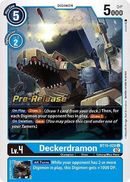 Deckerdramon [BT10-020] [Xros Encounter Pre-Release Cards] - Paradise Hobbies LLC