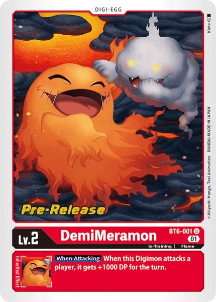 DemiMeramon [BT6-001] [Double Diamond Pre-Release Cards] - Paradise Hobbies LLC