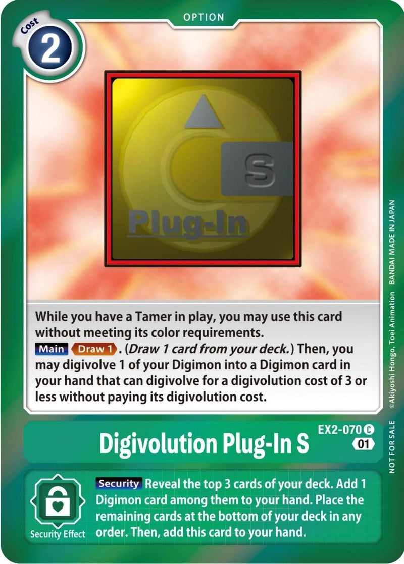 Digivolution Plug-In S [EX2-070] (Event Pack 4) [Digital Hazard Promos] - Paradise Hobbies LLC