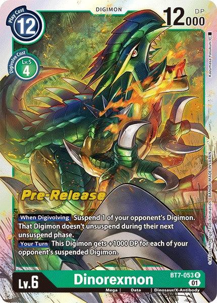 Dinorexmon [BT7-053] [Next Adventure Pre-Release Cards] - Paradise Hobbies LLC