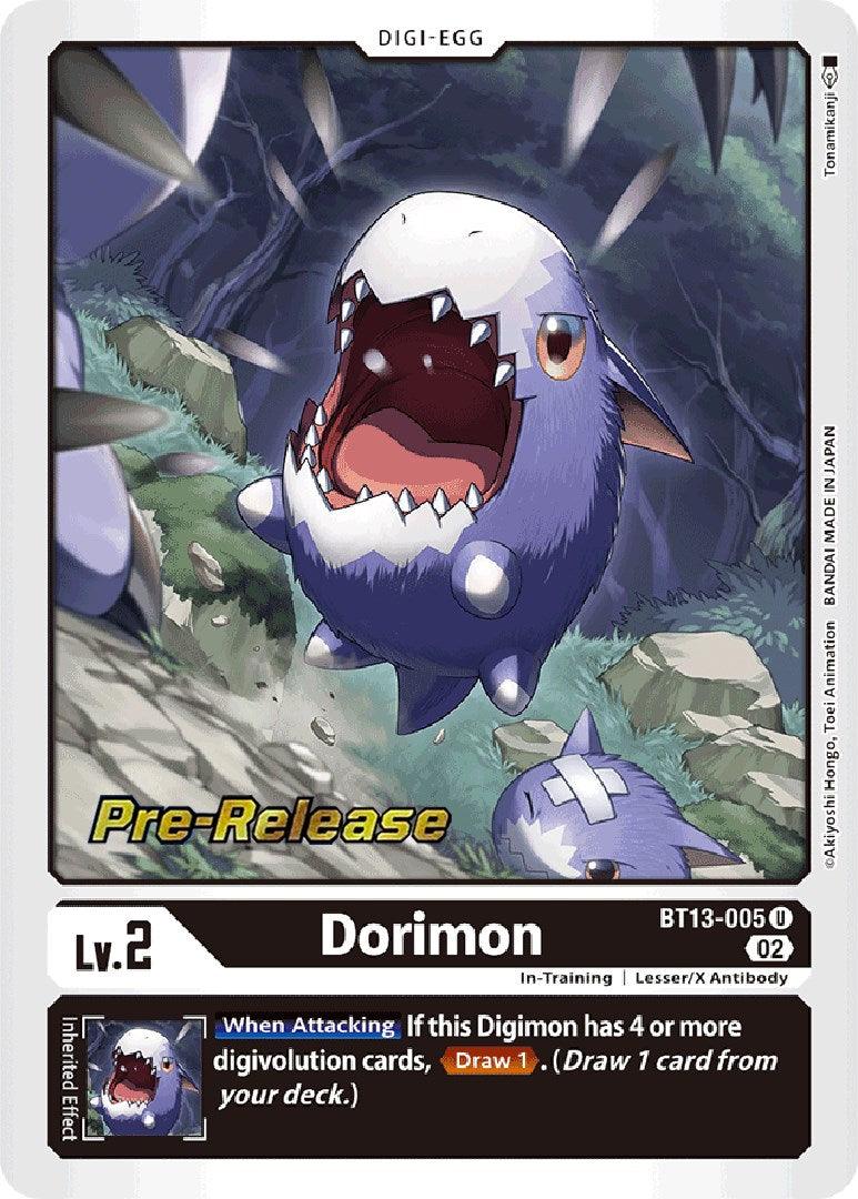 Dorimon [BT13-005] [Versus Royal Knight Booster Pre-Release Cards] - Paradise Hobbies LLC