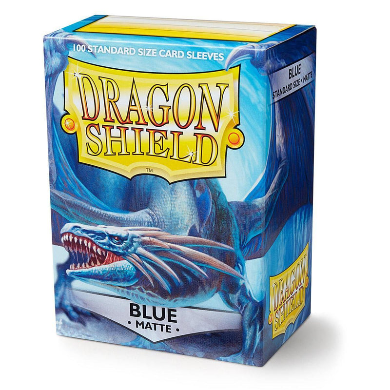 Dragon Shield: Standard 100ct Sleeves - Blue (Matte) - Paradise Hobbies LLC