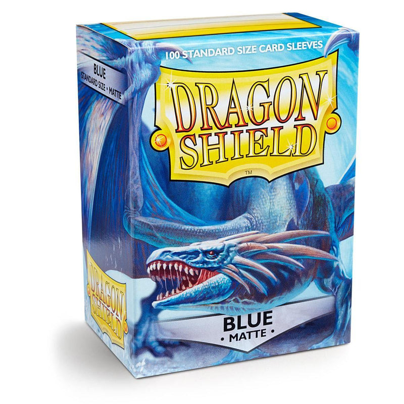 Dragon Shield: Standard 100ct Sleeves - Blue (Matte) - Paradise Hobbies LLC