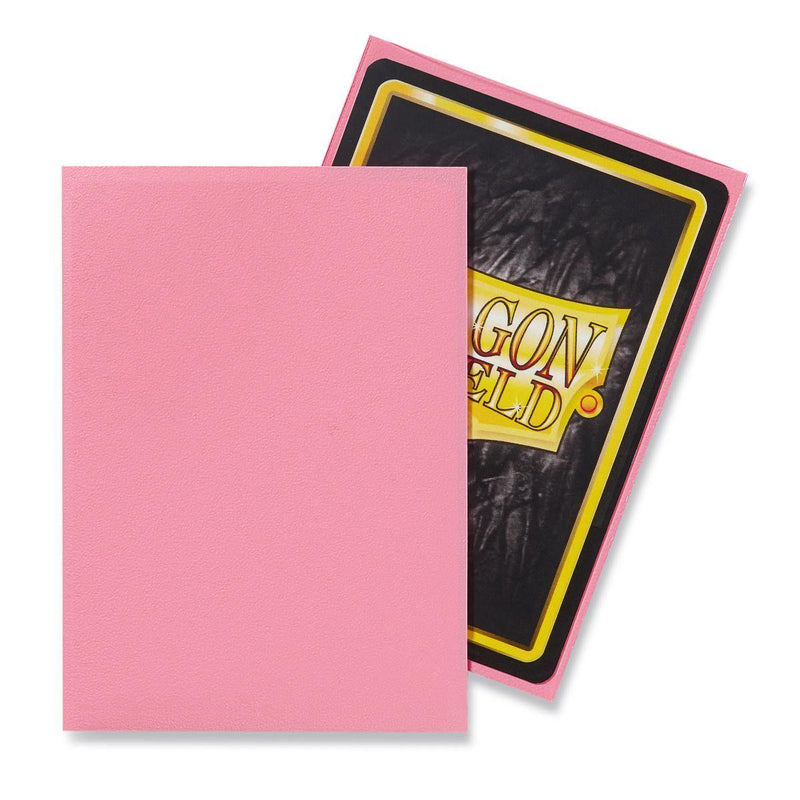 Dragon Shield: Standard 100ct Sleeves - Pink (Matte) - Paradise Hobbies LLC