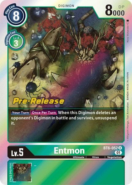 Entmon [BT6-052] [Double Diamond Pre-Release Cards] - Paradise Hobbies LLC