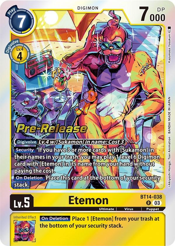 Etemon [BT14-038] [Blast Ace Pre-Release Cards] - Paradise Hobbies LLC