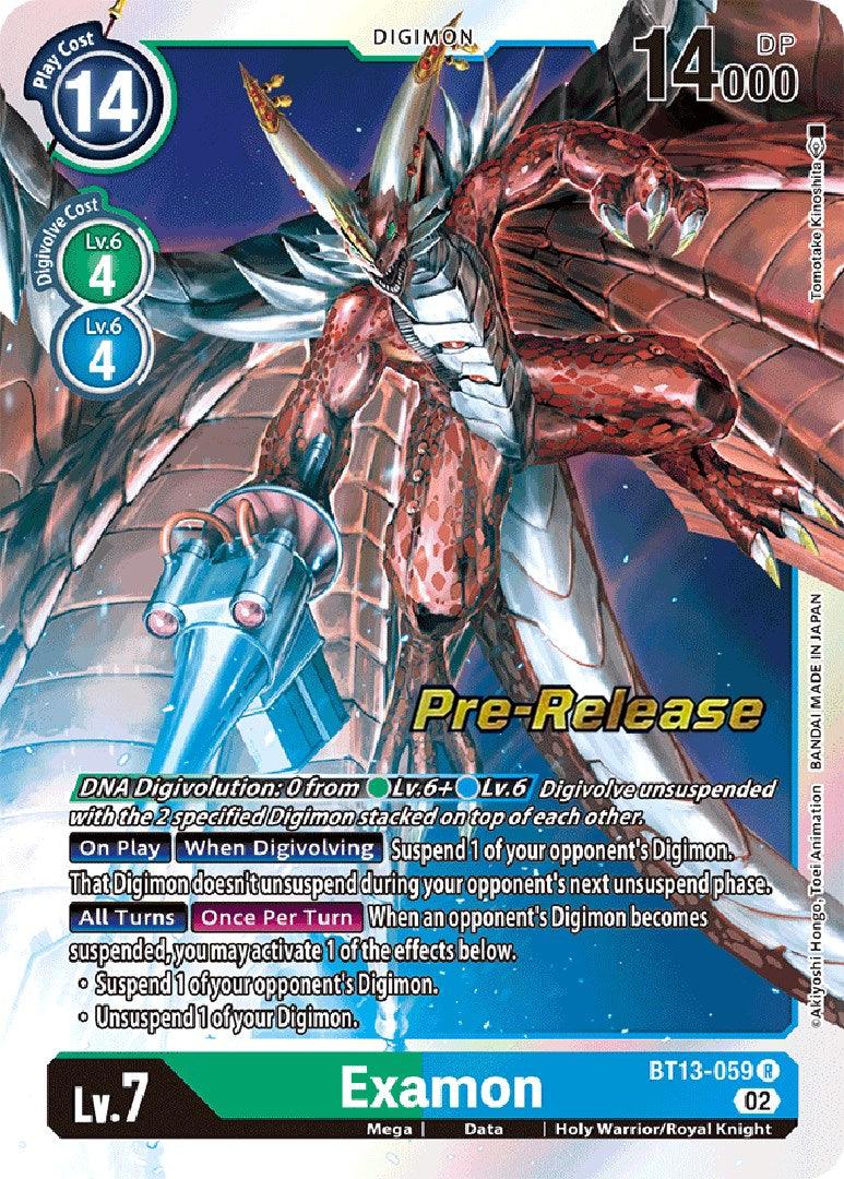 Examon [BT13-059] [Versus Royal Knight Booster Pre-Release Cards] - Paradise Hobbies LLC