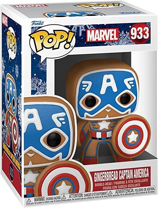 Funko Pop! Marvel: Gingerbread Captain America - Paradise Hobbies LLC