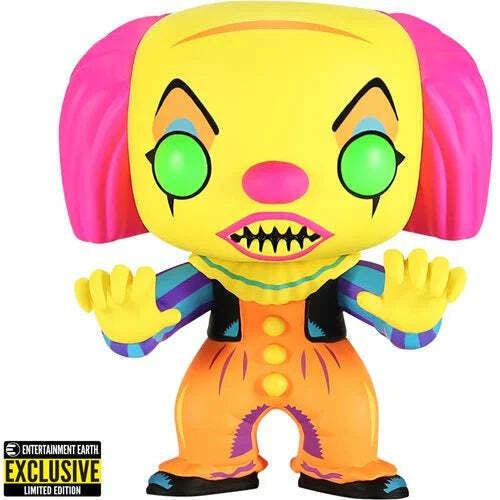 Funko Pop! Movies: IT - Pennywise Black Light Exclusive - Paradise Hobbies LLC