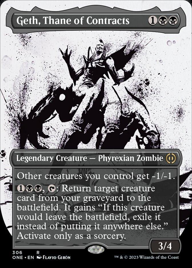 Geth, Thane of Contracts (Borderless Ichor) [Phyrexia: All Will Be One] - Paradise Hobbies LLC