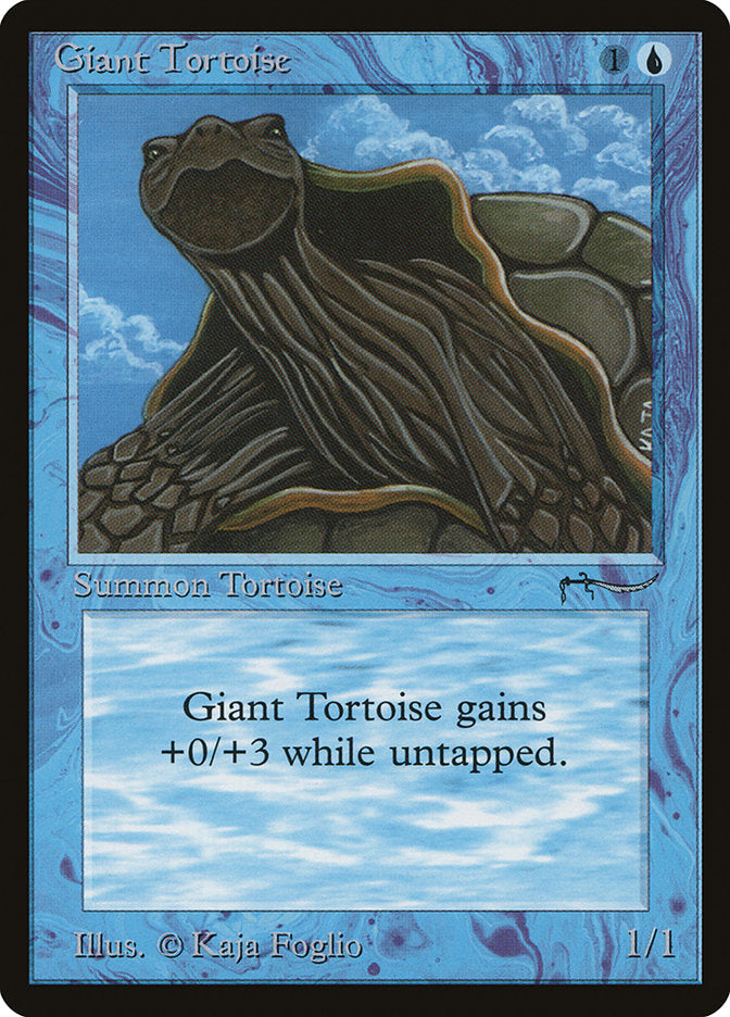 Giant Tortoise (Dark Mana Cost) [Arabian Nights] - Paradise Hobbies LLC