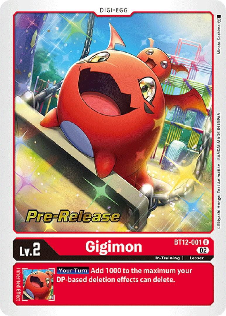 Gigimon [BT12-001] [Across Time Pre-Release Cards] - Paradise Hobbies LLC