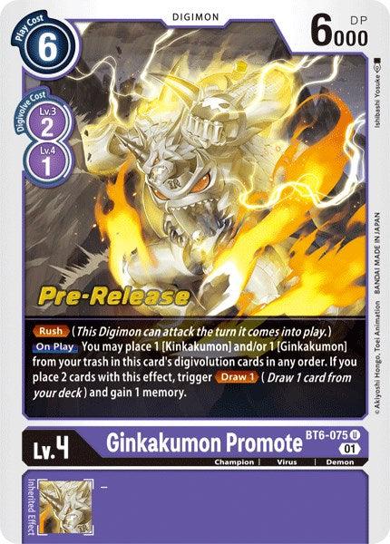 Ginkakumon Promote [BT6-075] [Double Diamond Pre-Release Cards] - Paradise Hobbies LLC