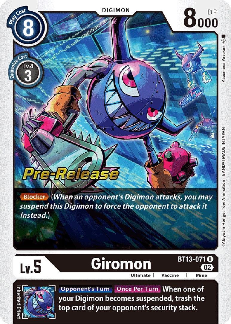 Giromon [BT13-071] [Versus Royal Knight Booster Pre-Release Cards] - Paradise Hobbies LLC