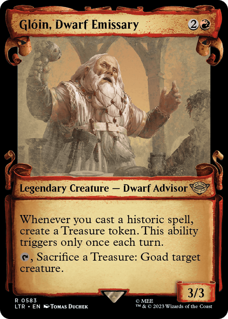 Gloin, Dwarf Emissary [The Lord of the Rings: Tales of Middle-Earth Showcase Scrolls] - Paradise Hobbies LLC