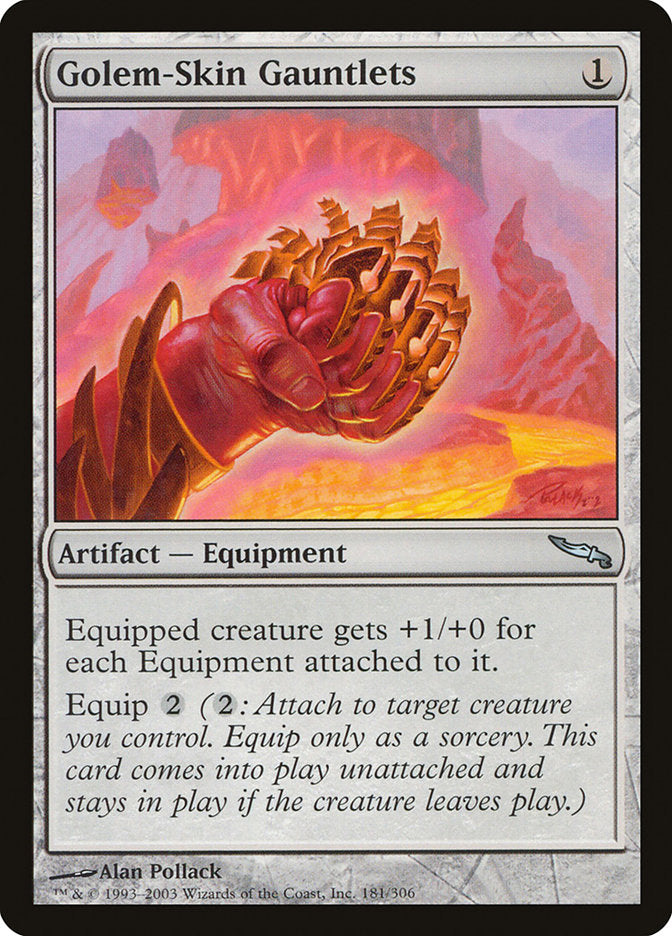 Golem-Skin Gauntlets [Mirrodin] - Paradise Hobbies LLC