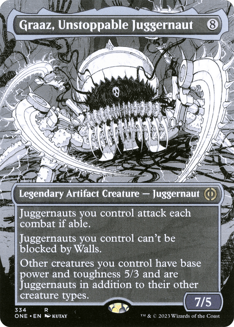 Graaz, Unstoppable Juggernaut (Borderless Manga) [Phyrexia: All Will Be One] - Paradise Hobbies LLC