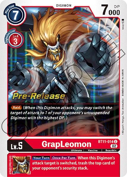 GrapLeomon [BT11-014] [Dimensional Phase Pre-Release Promos] - Paradise Hobbies LLC