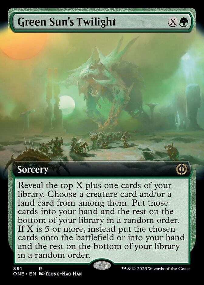 Green Sun's Twilight (Extended Art) [Phyrexia: All Will Be One] - Paradise Hobbies LLC