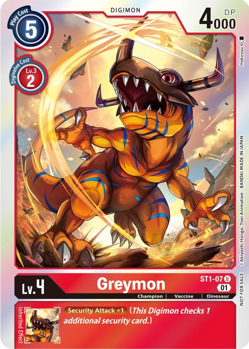 Greymon [ST1-07] (ST-11 Special Entry Pack) [Starter Deck: Gaia Red Promos] - Paradise Hobbies LLC