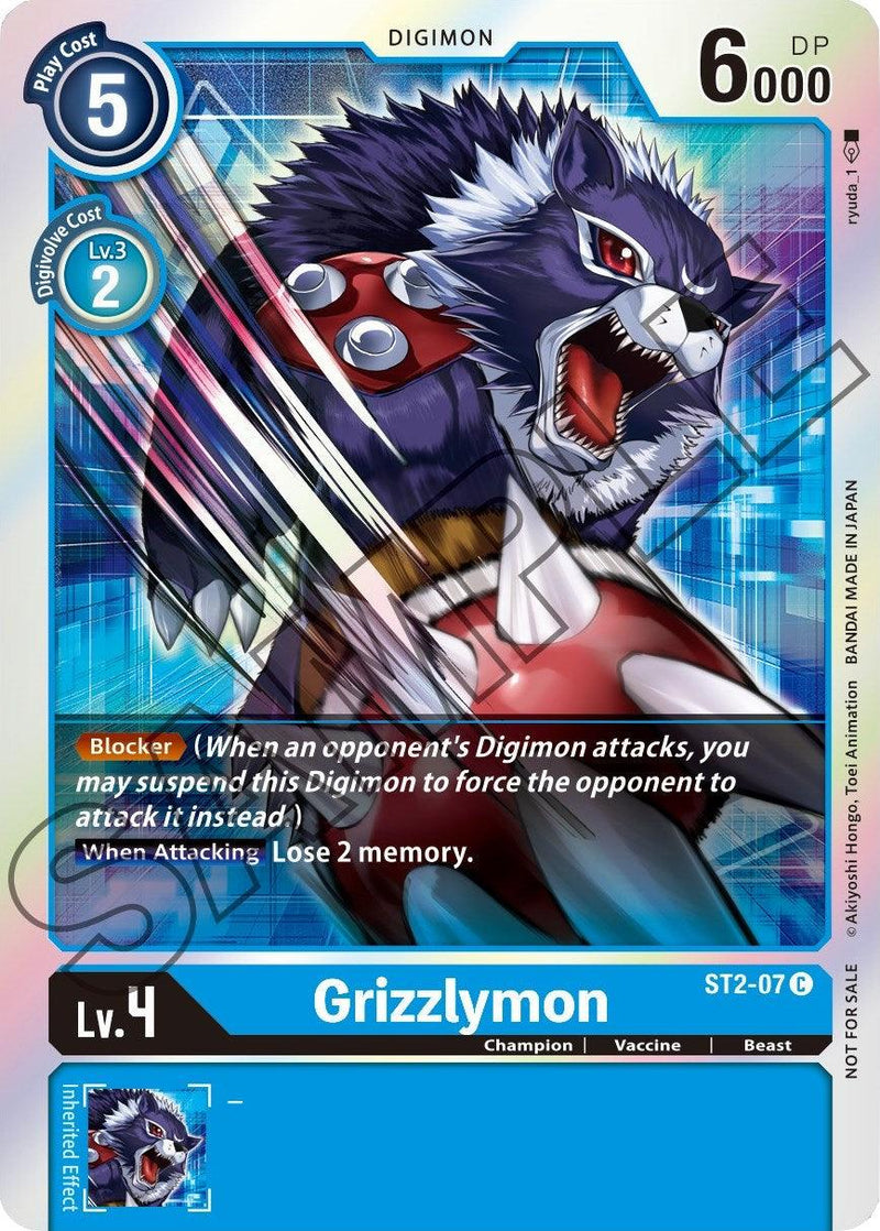 Grizzlymon [ST2-07] (Event Pack 1) [Starter Deck: Cocytus Blue Promos] - Paradise Hobbies LLC