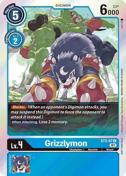 Grizzlymon [ST2-07] (Official Tournament Pack Vol.4) [Starter Deck: Cocytus Blue Promos] - Paradise Hobbies LLC