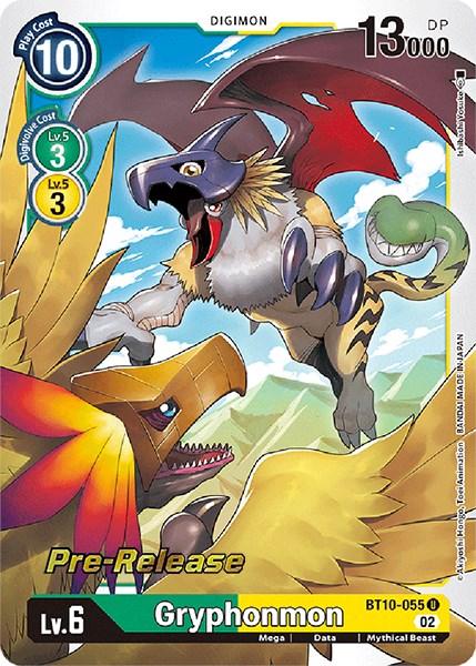 Gryphonmon [BT10-055] [Xros Encounter Pre-Release Cards] - Paradise Hobbies LLC