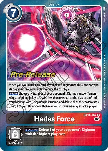 Hades Force [BT11-107] [Dimensional Phase Pre-Release Promos] - Paradise Hobbies LLC