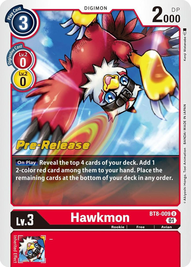 Hawkmon [BT8-009] [New Awakening Pre-Release Cards] - Paradise Hobbies LLC