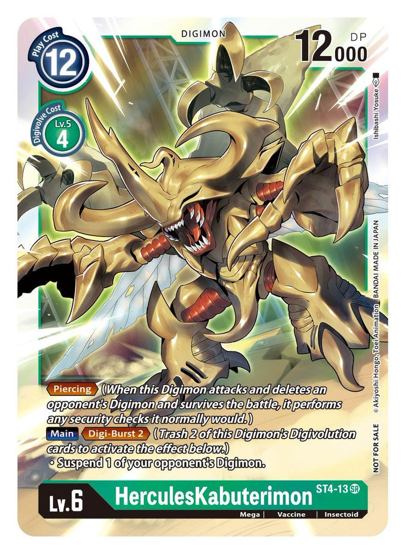 HerculesKabuterimon [ST4-13] (Event Pack 2) [Starter Deck: Giga Green] - Paradise Hobbies LLC