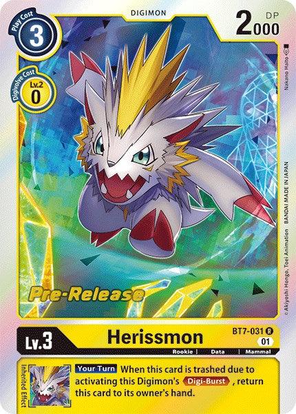 Herissmon [BT7-031] [Next Adventure Pre-Release Cards] - Paradise Hobbies LLC