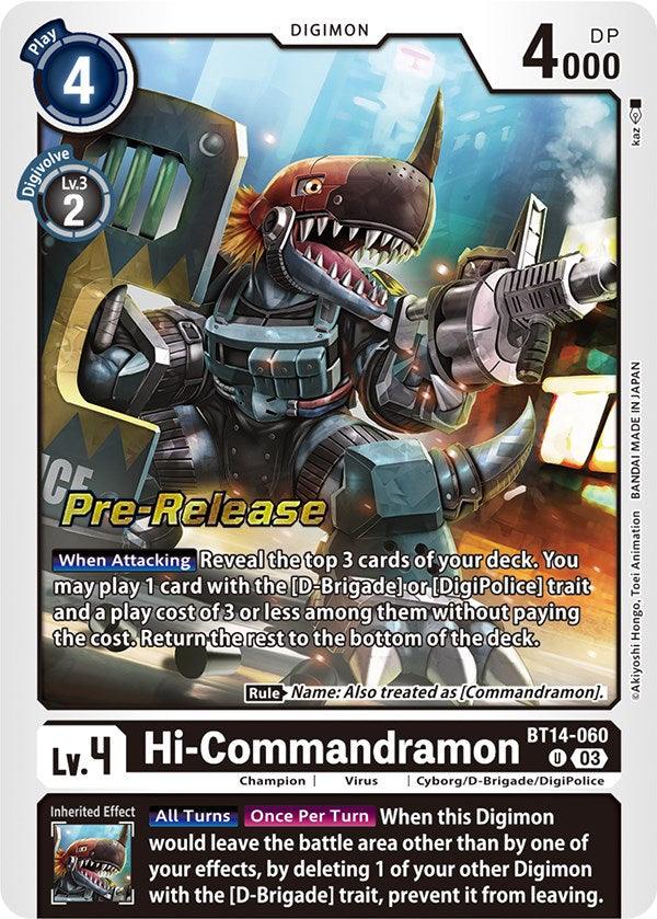 Hi-Commandramon [BT14-060] [Blast Ace Pre-Release Cards] - Paradise Hobbies LLC