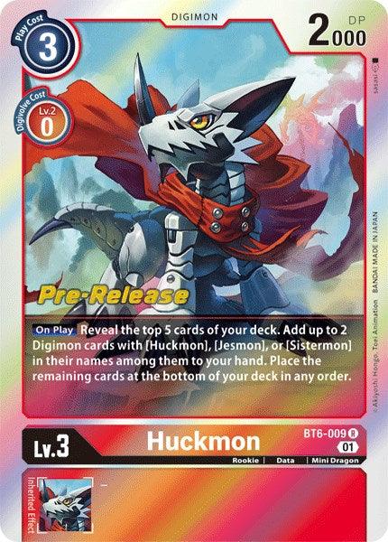 Huckmon [BT6-009] [Double Diamond Pre-Release Cards] - Paradise Hobbies LLC