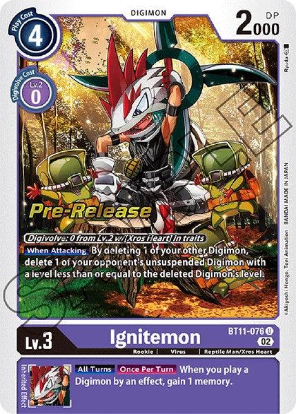 Ignitemon [BT11-076] [Dimensional Phase Pre-Release Promos] - Paradise Hobbies LLC