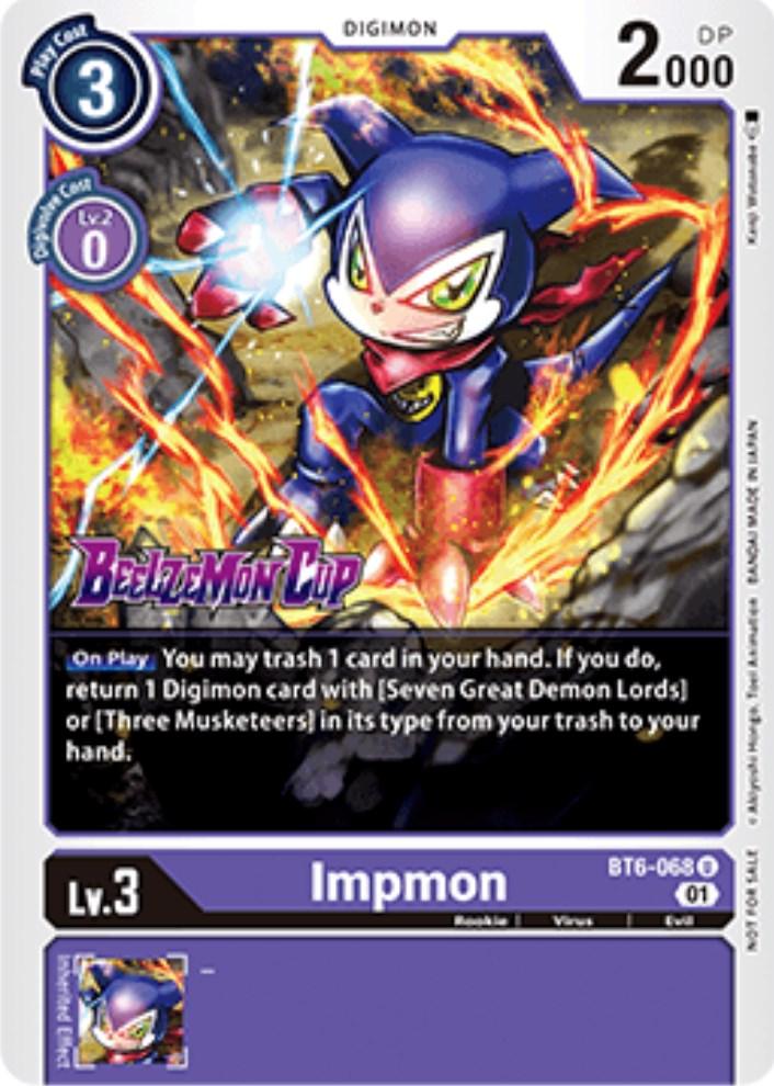 Impmon [BT6-068] (Beelzemon Cup Participation) [Starter Deck: Beelzemon Advanced Deck Set Promos] - Paradise Hobbies LLC