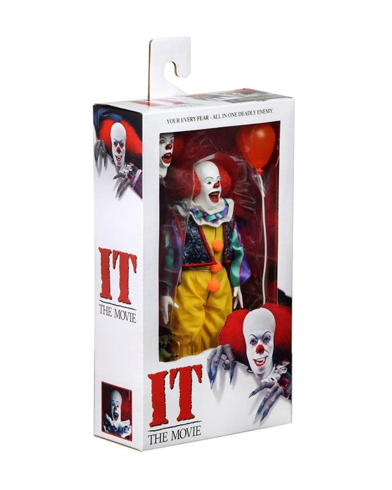 IT - 8" Clothed Action Figure - Pennywise (1990) - Paradise Hobbies LLC