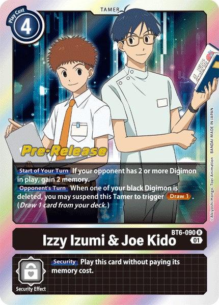 Izzy Izumi & Joe Kido [BT6-090] [Double Diamond Pre-Release Cards] - Paradise Hobbies LLC