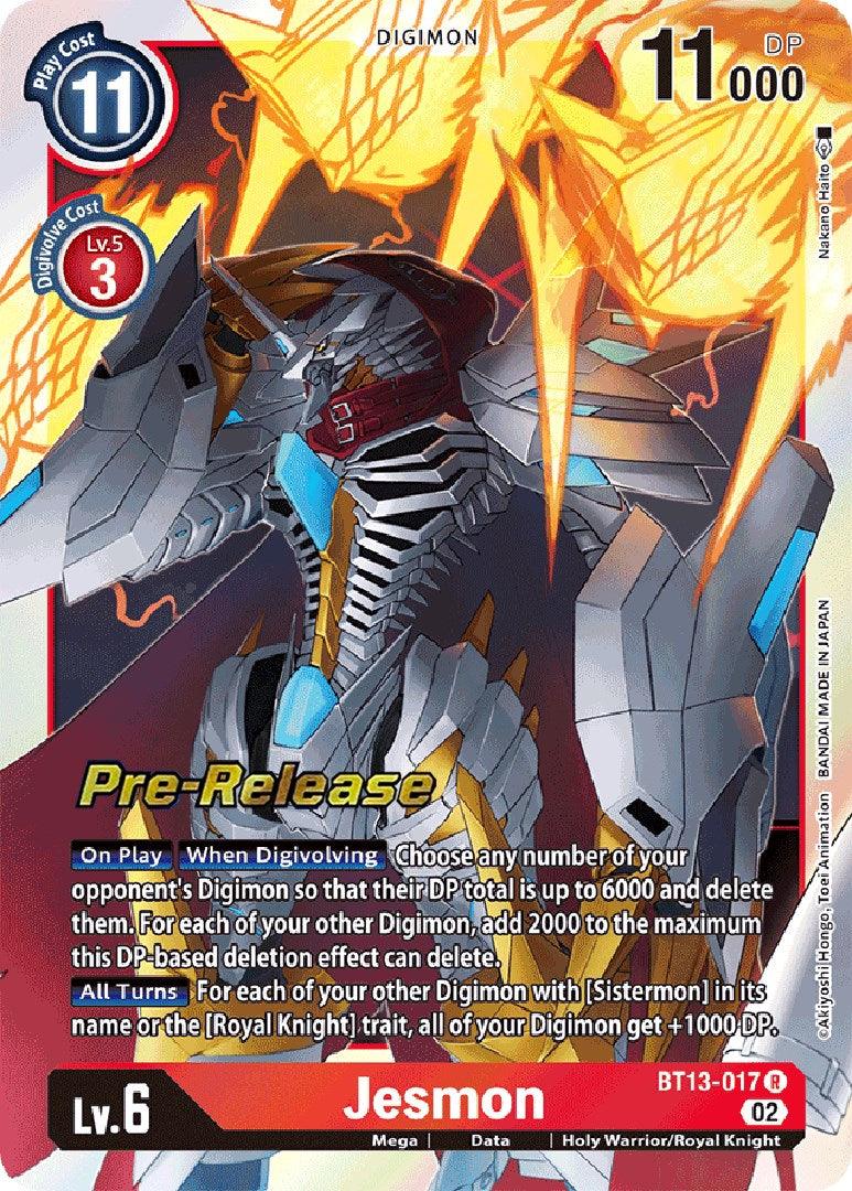 Jesmon [BT13-017] [Versus Royal Knight Booster Pre-Release Cards] - Paradise Hobbies LLC