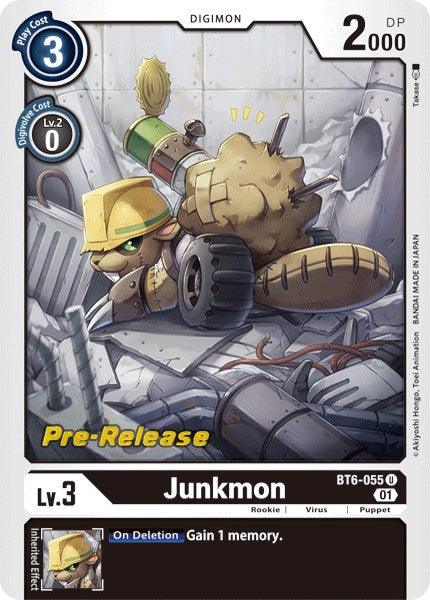 Junkmon [BT6-055] [Double Diamond Pre-Release Cards] - Paradise Hobbies LLC